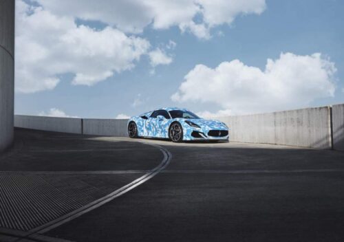 Maserati unveils MC20 convertible prototype garbed in dreamy camouflage