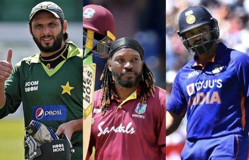 Top 5 T20I players with the most sixes